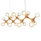 Pendente Lustre Molécula Cobre P/ 16 Lampadas 27x90cm St1298