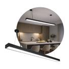 Pendente Lustre Plafon Linear LED Preto 24W 4000K Moderno 120cm IP20 9155 Astraled ST3306