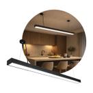 Pendente Lustre / Plafon Sobrepor Linear LED Preto 24W 3000K Moderno 120cm IP20 9152 Astraled ST3306