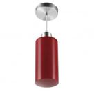 Pendente Lustre Vidro Vermelho 1 Lâmpada E27 Blumenau