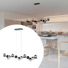 Pendente lustres Jabuticaba Com 13 Vidro Globo Bivolt Aluminio Pendente lustres Jabuticaba Com 13 Vidro Globo Bivolt Aluminio