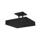 Pendente luz indireta 40x40 preto sala quarto cozinha Pendente luz indireta 40x40 preto sala quarto cozinha