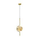 Pendente malu ø15xa48cm 1xg9 ouro fosco + âmbar starlux zr127-agd