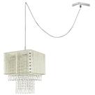 Pendente Marrycrillic Clearfio Bege com Cristal + Deslocador