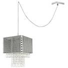 Pendente Marrycrillic Clearfio Cinza Cristal + Deslocador
