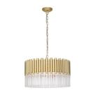 Pendente maya transparente / dourado (d)49,5cm (a)27cm 8xg9 halopin max 40w ip20 - Bella