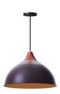 Pendente Meia Lua 30cm Chapéu Alumínio Bivolt Soquete E27 Decoração Interno