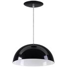 Pendente Meia Lua 50cm Luminária Alumínio Preto Textura - Rei da Iluminação Pendente Meia Lua 50cm Luminária Alumínio Preto Textura - Rei da Iluminação