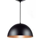 Pendente Meia Lua Preto com Cobre - Ilumania