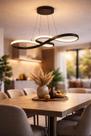 Pendente Mesa Jantar Espiral Led Infinito Moderno Zig zag 3em1 Pendente Mesa Jantar Espiral Led Infinito Moderno Zig zag 3em1