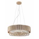 Pendente Metal Cristal Ouro Frances 60cm Yamamura