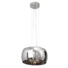 Pendente Metal Cristal Vidro 28cm Yamamura