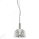 Pendente Metal Cromado Vidro Translucido Eden 1XG9