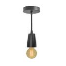Pendente Metal Maciço Vintage Preto + Filamento de Carbono G95 220V St942