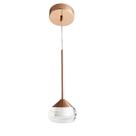 Pendente Metal Rose Gold Acrílico Transparente 7cm LED 7W 3 em 1 Bivolt