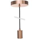 Pendente Metallum Gold Rose 1 X E27 Gold Rose/preto - G-light