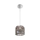 Pendente Milano Cristal Fume Redondo 1 Luz - Llum Bronzearte