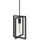 Pendente Moderna Industrial Luminária De Teto Preto SF