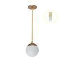 Pendente Moderno Champanhe Cabeceira de Cama Bancada + LED