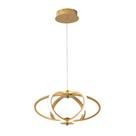 Pendente Moderno Dourado 36cm Led 35W 3 em 1 Bivolt Pendente Moderno Dourado 36cm Led 35W 3 em 1 Bivolt