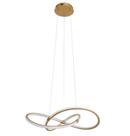 Pendente Moderno Dourado 60cm Led 40W 4000K Bivolt