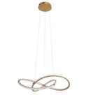Pendente Moderno Dourado 60cm Led 40W 4000K Bivolt