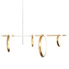 Pendente Moderno Dumont Dourado Led 56w Magnetico
