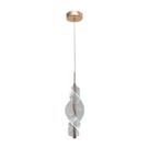 Pendente Moderno Espiral Dourado 32cm Led 7W 3 em 1 Bivolt