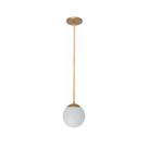 Pendente Moderno Jabuticaba Dourado 1 Esfera Globo de Vidro Pendente Moderno Jabuticaba Dourado 1 Esfera Globo de Vidro
