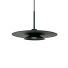 Pendente Moderno Luminária Tutu 40cm Preto 1 LED Mr-16 Bivolt