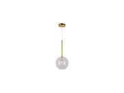 Pendente Moderno Metal Dourado Cupula Redonda Formosa