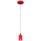 Pendente moderno modelo Clean Vermelho Todos Ambientes