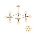 Pendente Moderno Nórdico Rose Mesa de Jantar Sala C Led