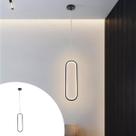 Pendente Moderno Oval 3000K para Cabeceira de Cama