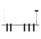 Pendente moderno slim linear tubular p/ 5 mini dicroicas - 1,0m Pendente moderno slim linear tubular p/ 5 mini dicroicas - 1,0m