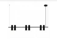 Pendente Moderno Slim Tubular Linear p/6 Mini Dicroicas 1,00m