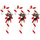 Pendente Natal Bengala com Pinha 30cm - KIT C/ 3UNID Pendente Natal Bengala com Pinha 30cm - KIT C/ 3UNID