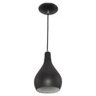 Pendente Nepal Drop Premium Gourmet em Aluminio Preto/Branco