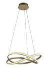 Pendente Nodo Dourado 50cm Led 36W 3000K Bivolt HM020G Bella Pendente Nodo Dourado 50cm Led 36W 3000K Bivolt HM020G Bella