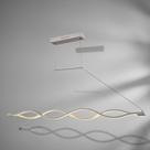 Pendente Ondulado Lustregeometric Led Dimerizável 36w Bivolt