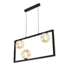 Pendente Orbit 3 Globos Bola Champagne e PT Studioluce P/ 3X G9 ST2662