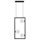 Pendente Orbit 3 Globos Vidro PDH1557TRPT + 3X G9 BF Studioluce ST2661