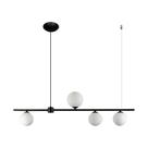 Pendente Orbit Preto 4 Globos Esferas PDH1539 Studioluce ST2423