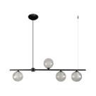 Pendente Orbit Preto 4 Globos Transparente PHD1539 Studioluce ST2395 Pendente Orbit Preto 4 Globos Transparente PHD1539 Studioluce ST2395