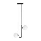 Pendente Orbit Preto e BR 2 Globos Bolas + 2X G9 BF Studioluce ST2658