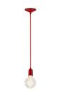 Pendente orbital em alumínio verm metalizado - com fio de 1m pd 230 vm met vermelho metálizado 1 n
