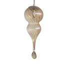 Pendente Orgânica Cristal Champanhe 30cm 1G9