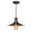 Pendente Orion Preto E Cobre 1 Lâmpadas E27 Utron
