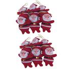 Pendente Papai Noel Enfeite Arvore De Natal 6cm 12 Unidades
