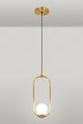 Pendente para lateral de cama, lavabo, cozinha Ayla Cod. 1701 15X43 cm Dourado Mate - Tks Iluminação Pendente para lateral de cama, lavabo, cozinha Ayla Cod. 1701 15X43 cm Dourado Mate - Tks Iluminação